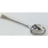 A good Georgian silver OE pattern basting spoon. L