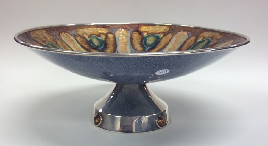 A European silver and enamelled fruit bowl of styl - Image 2 of 4