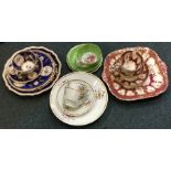 A group of four late Victorian trios of cabinet cu