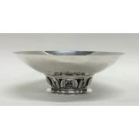 GEORG JENSEN: A good silver bowl on pedestal base.