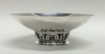 GEORG JENSEN: A good silver bowl on pedestal base.
