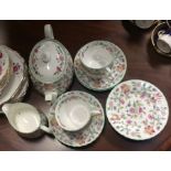 A Minton Haddon Hall tea service. Est. £40 - £60.