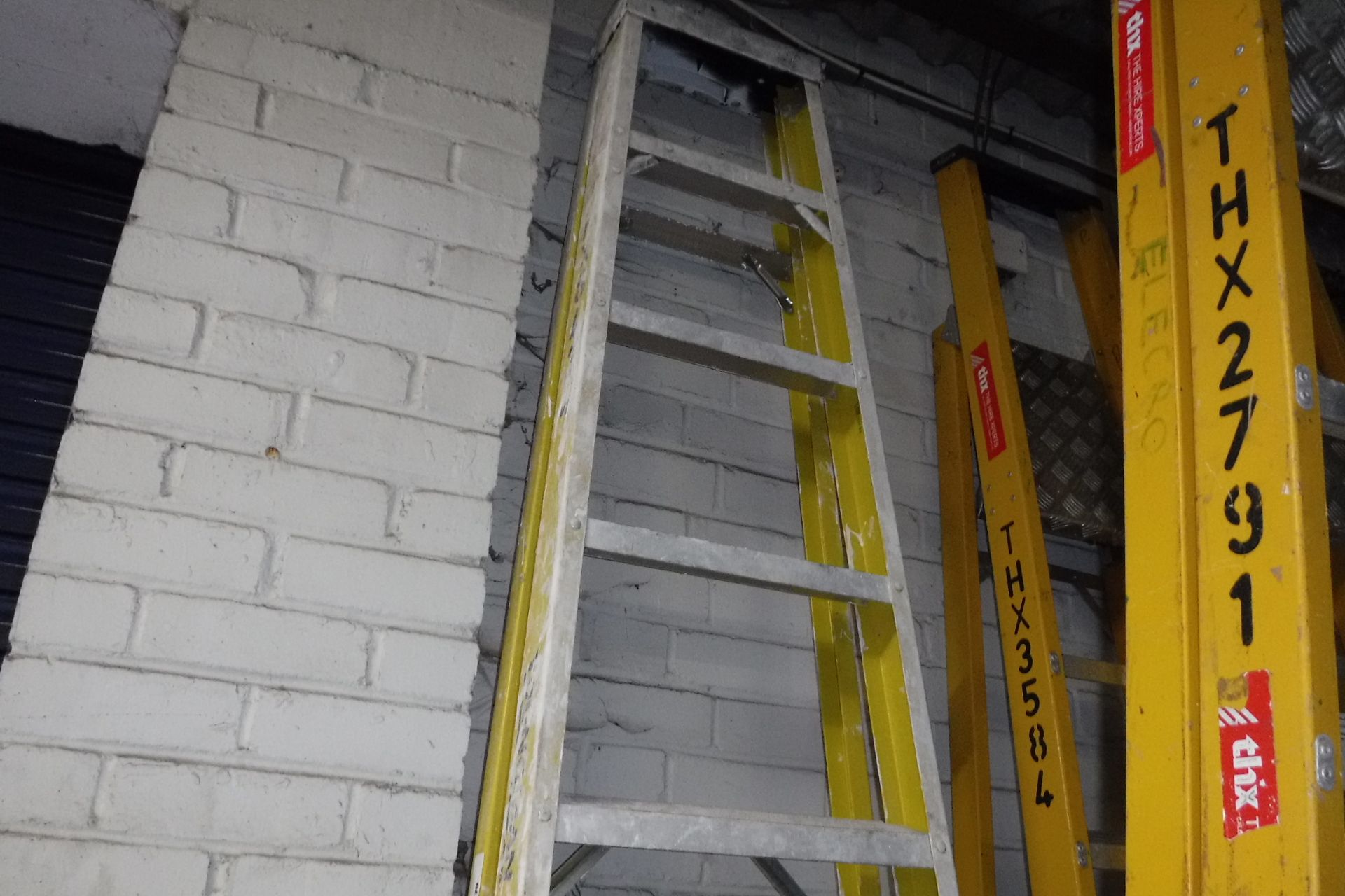 Youngman fibre glass and aluminium stepladder