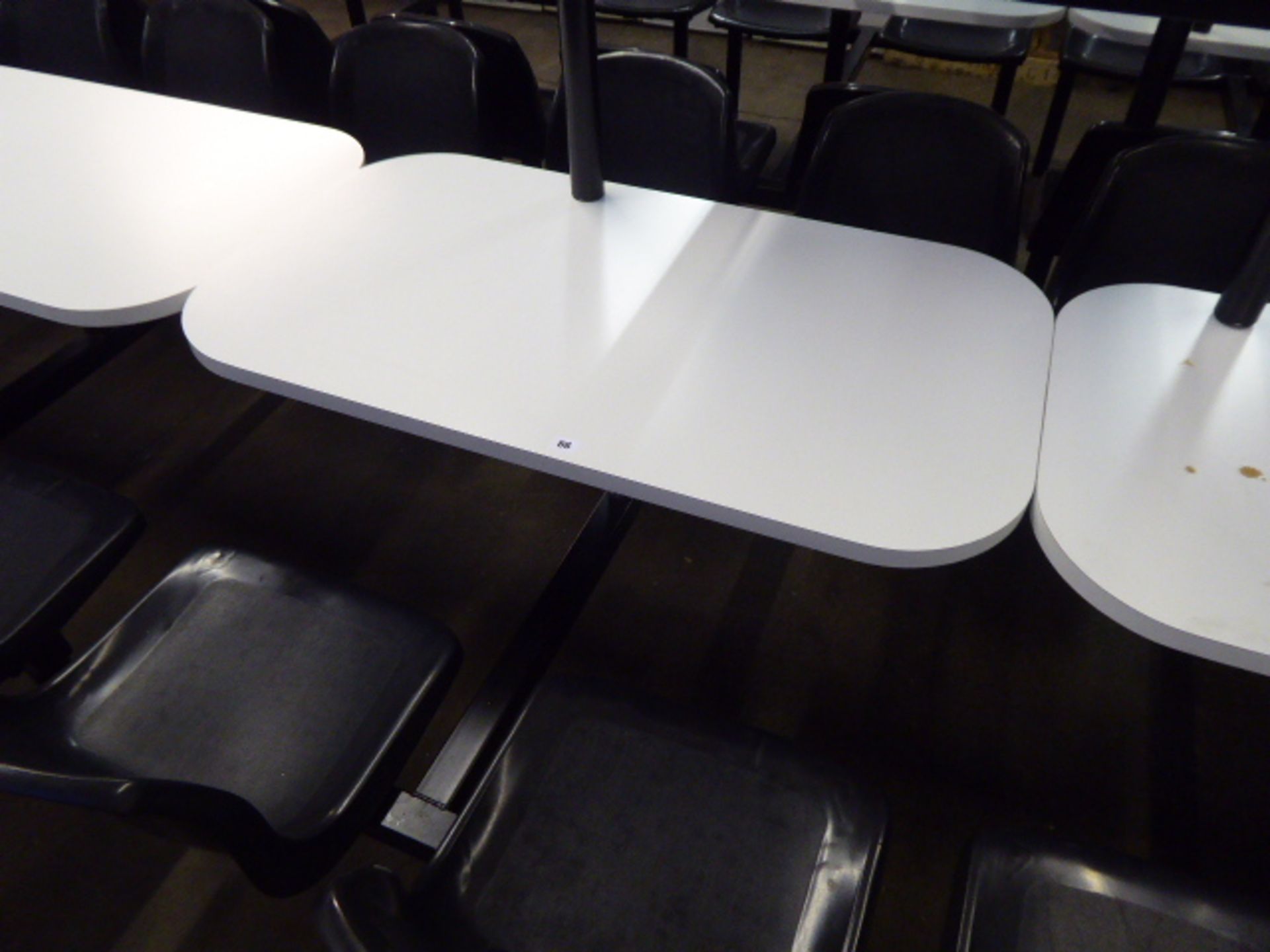 4 person canteen table and chair set (maximum floor space 170cm x 95cm)