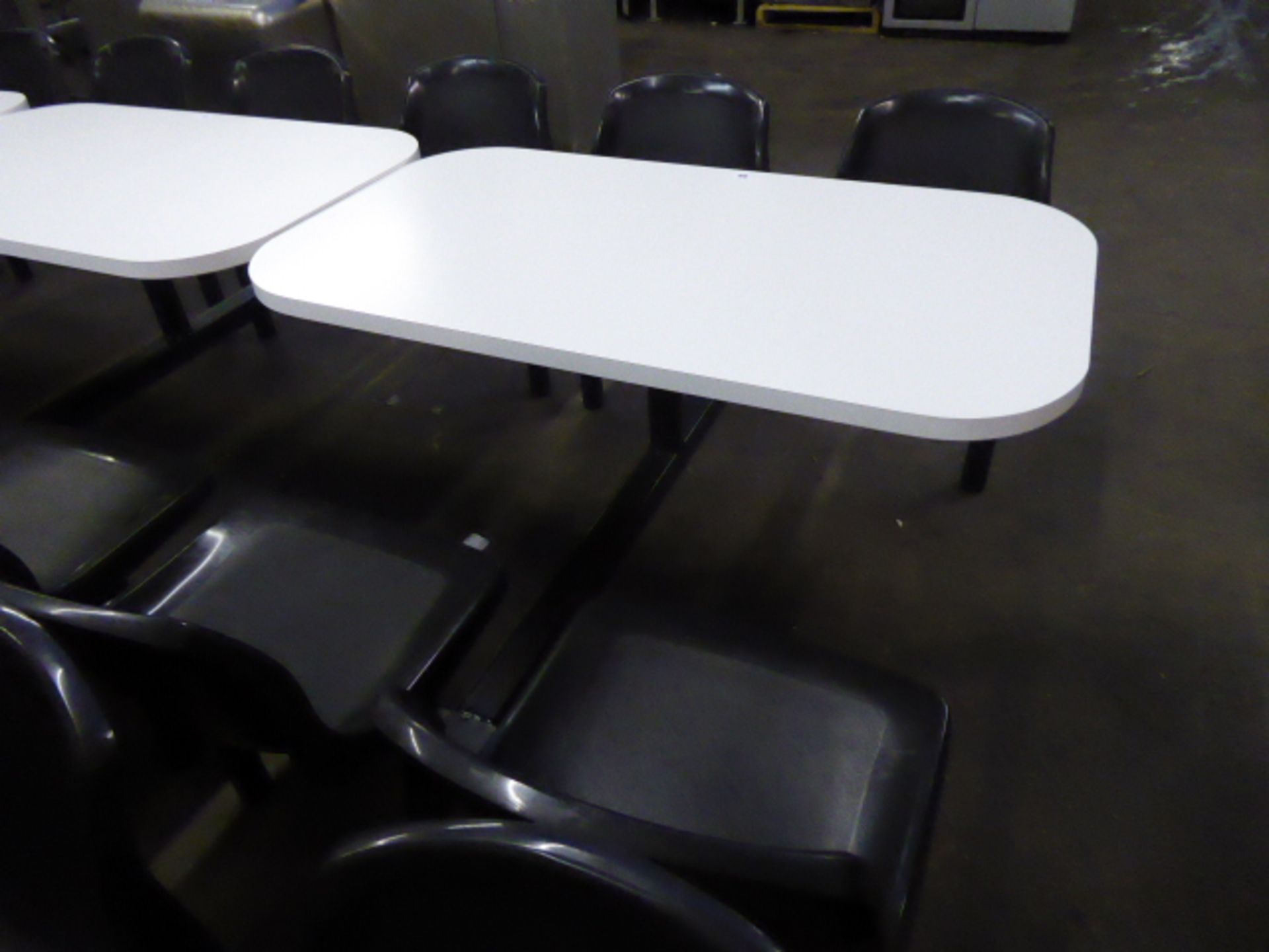 4 person canteen table and chair set (maximum floor space 170cm x 95cm)