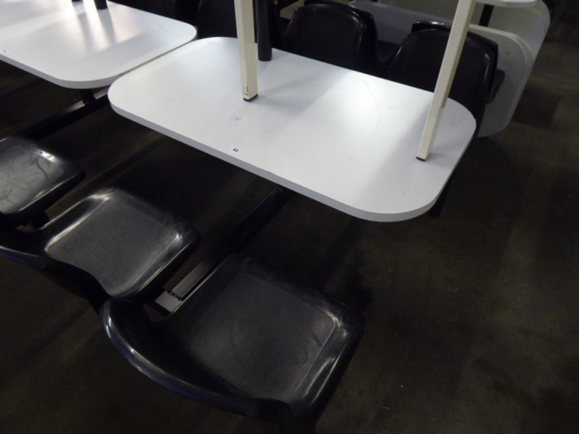 4 person canteen table and chair set (maximum floor space 170cm x 95cm)