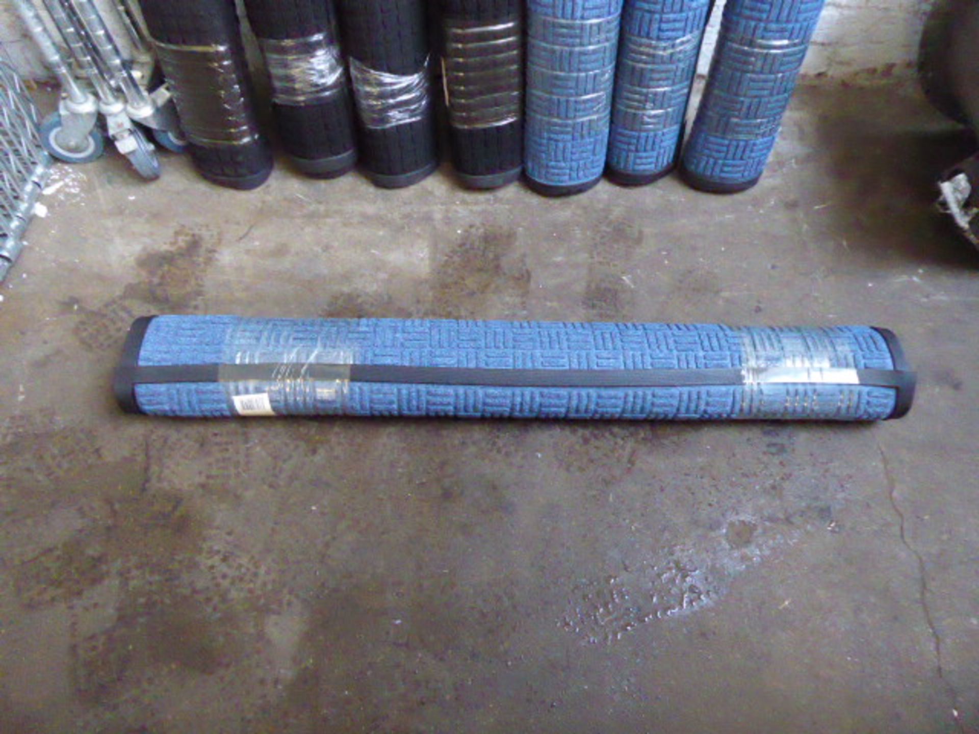 117cm x 183cm blue checker plate pattern commercial grade carpet/entrance mat