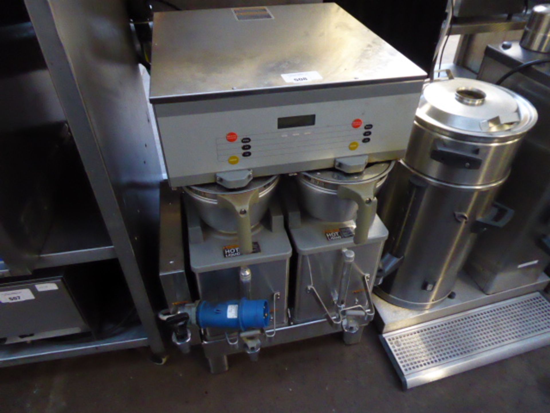 50cm 2 station coffee brew machine with 2 vessels