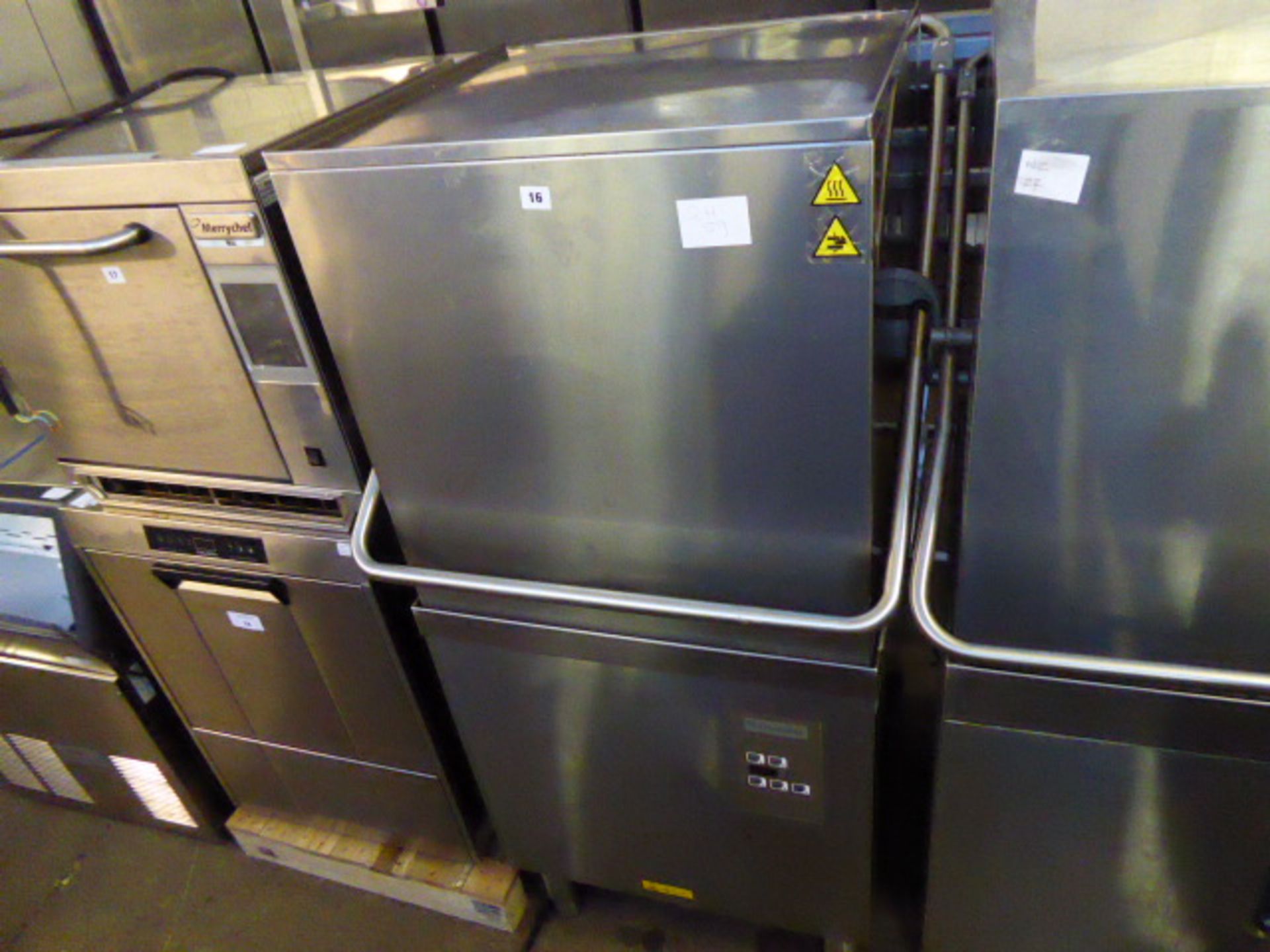 65cm Electrolux NHTG lift top pass through dishwasher