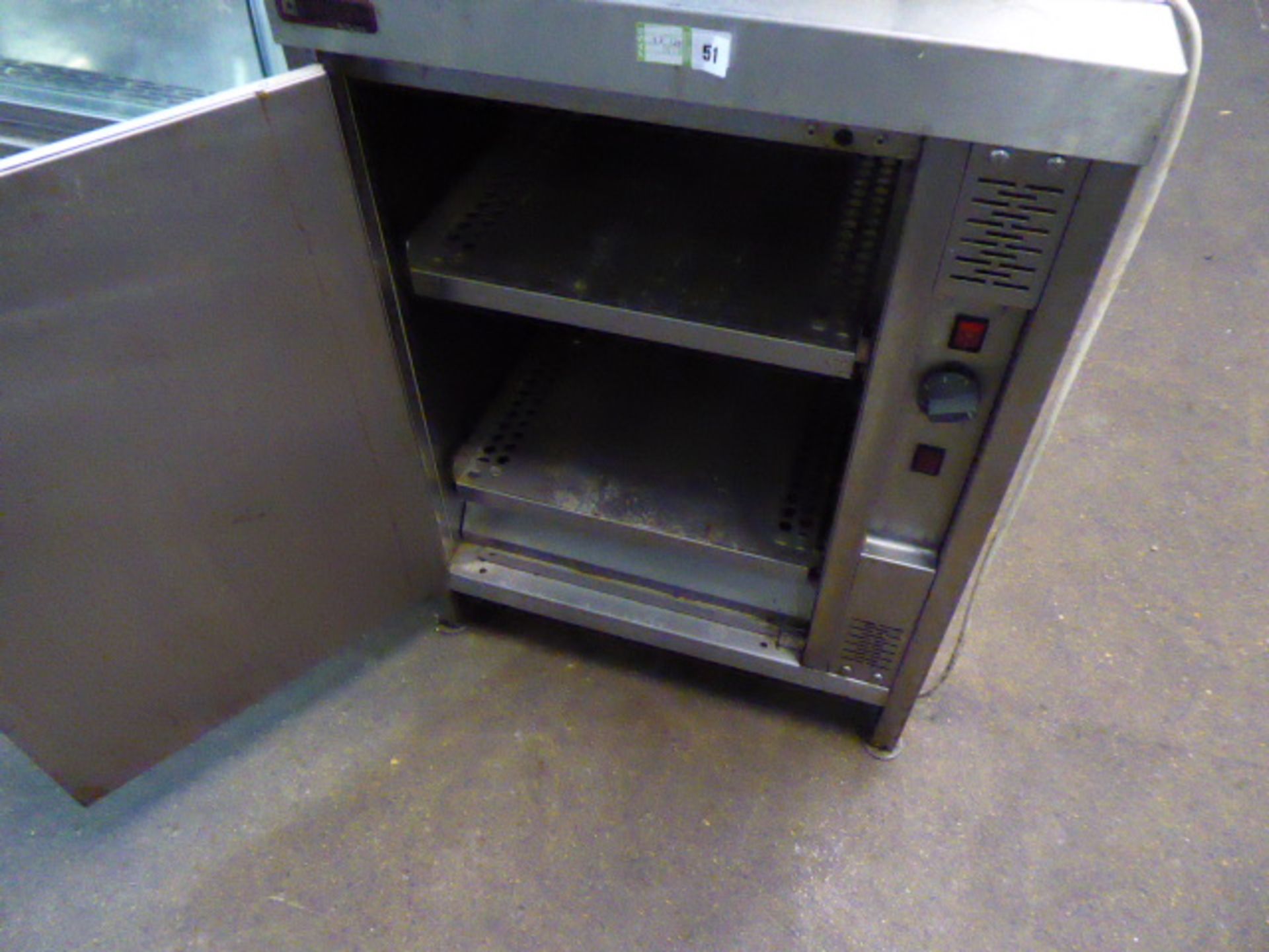 (562) 60cm Corsair hot cupboard with preparation top - Image 2 of 2