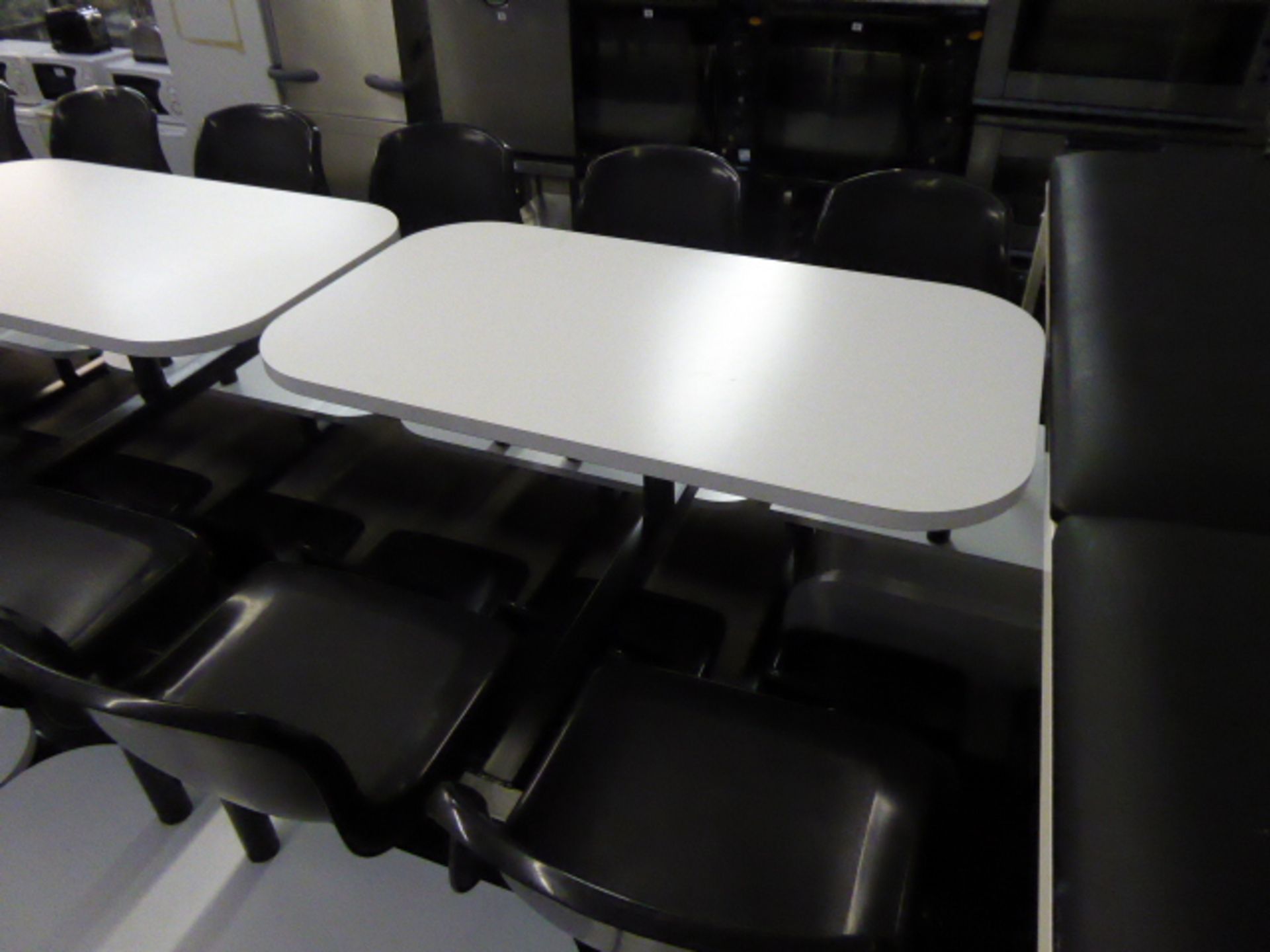 4 person canteen table and chair set (maximum floor space 170cm x 95cm)