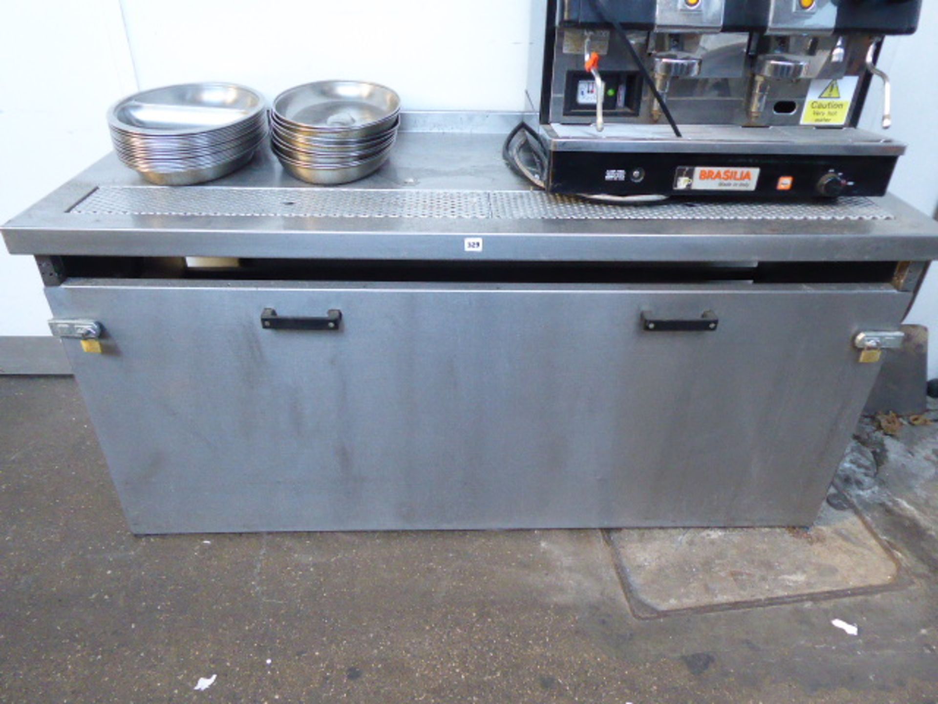 (632) 180cm stainless steel counter