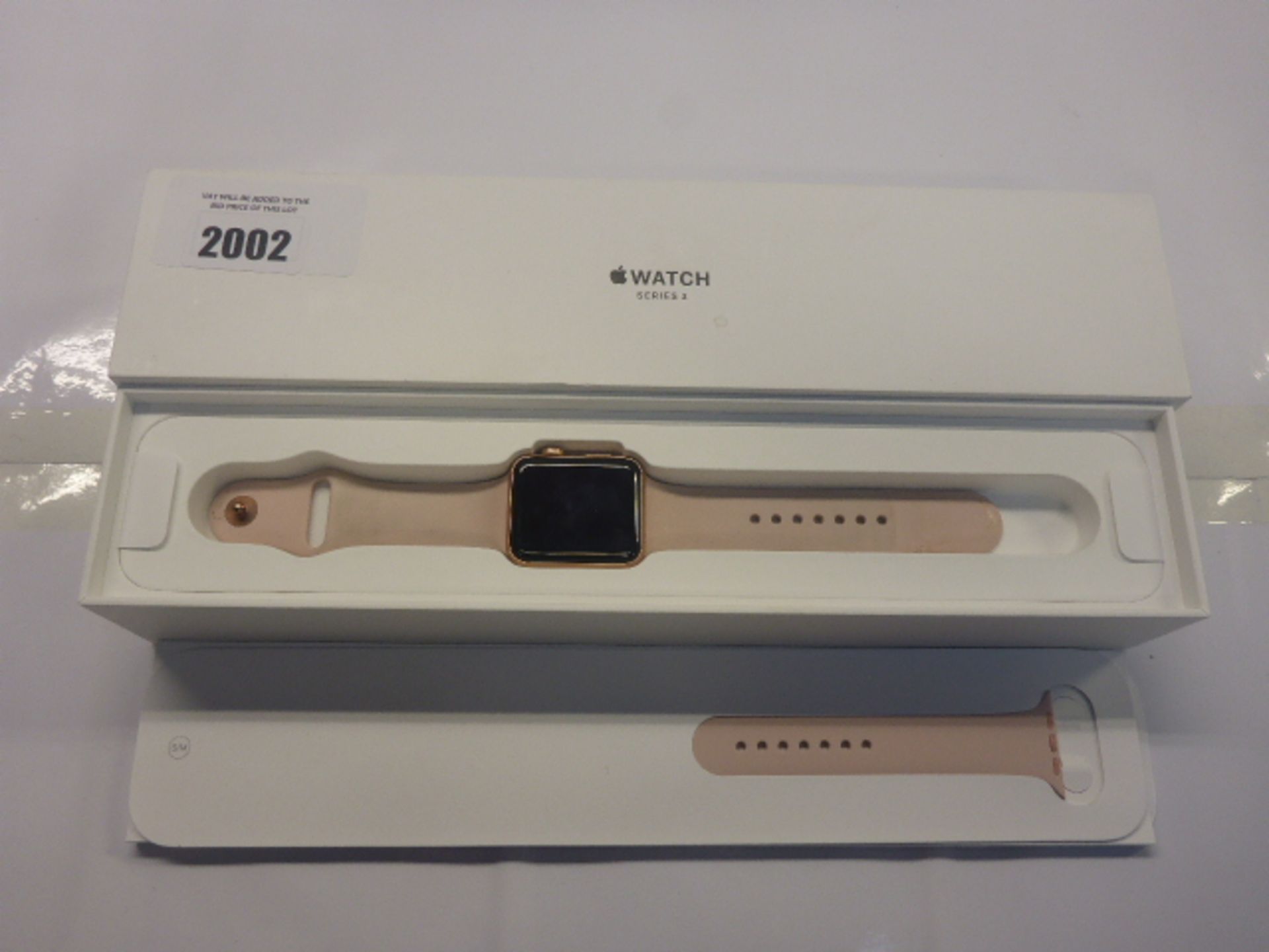 Apple Watch Series 3 42mm rose gold with strap charger and box. ( a/f cracked screen)
