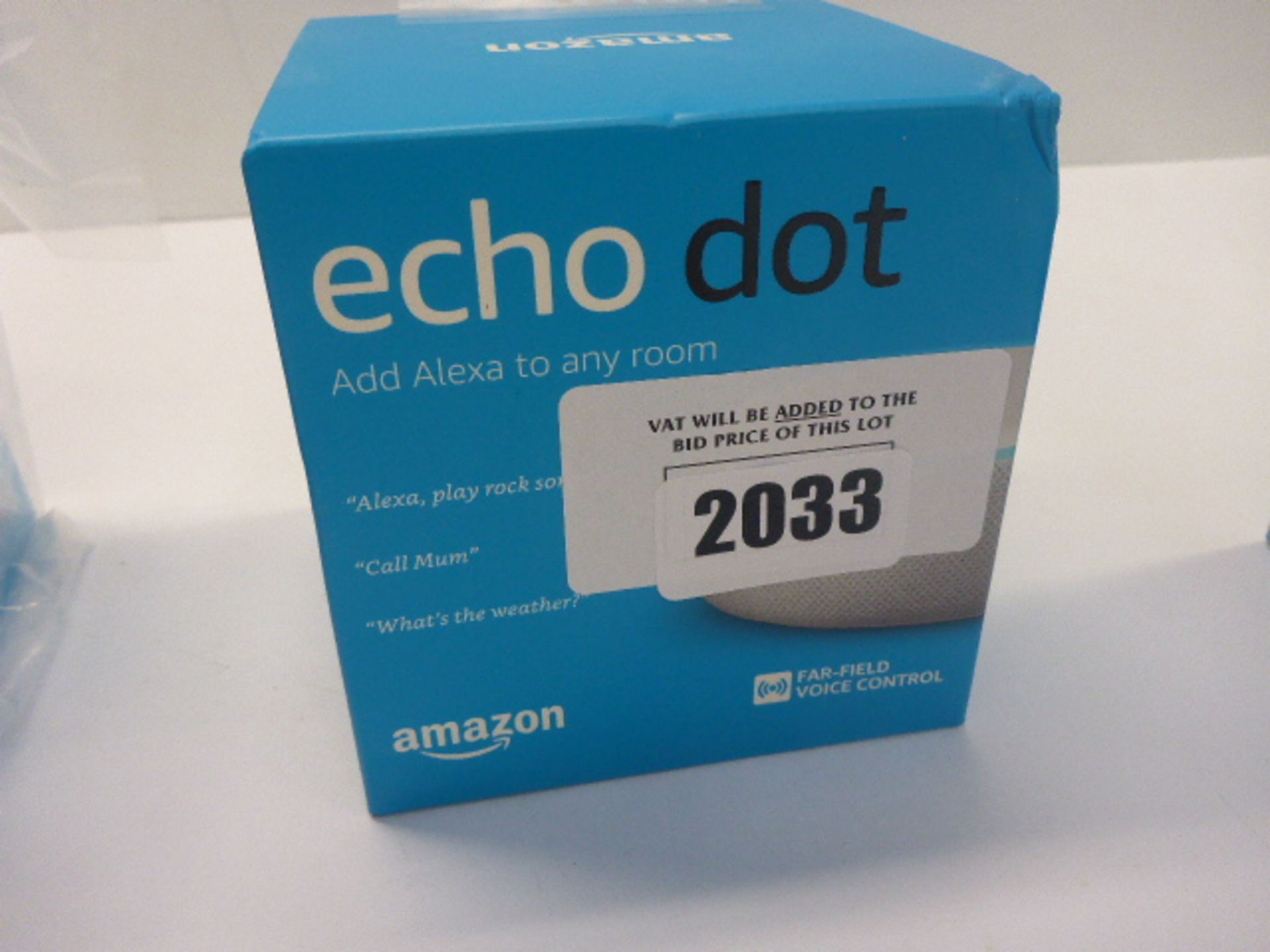 Amazon Echo dot smart speaker 3rd Generation, boxed.