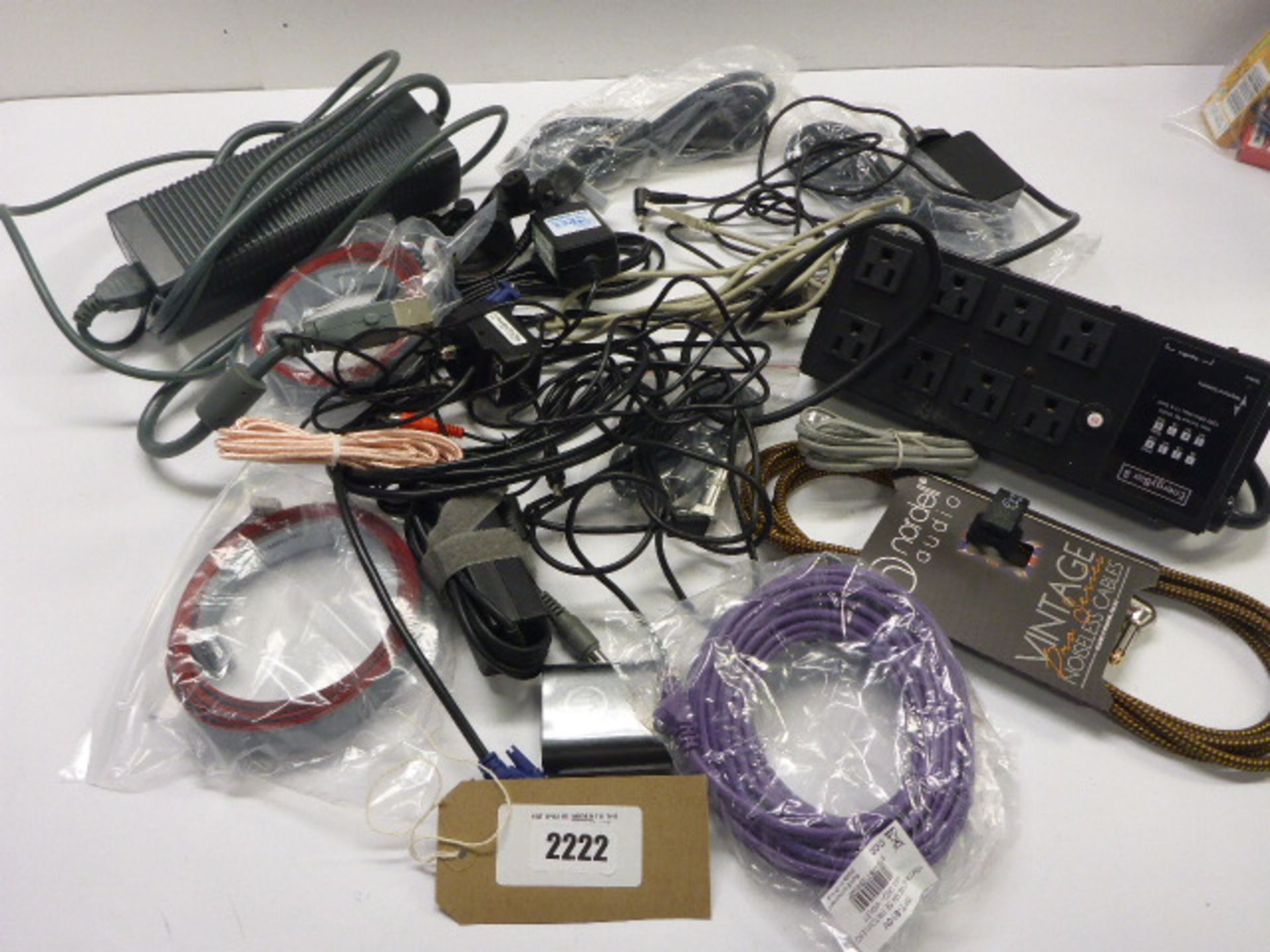 Bag containing quantity of various cabling and wires
