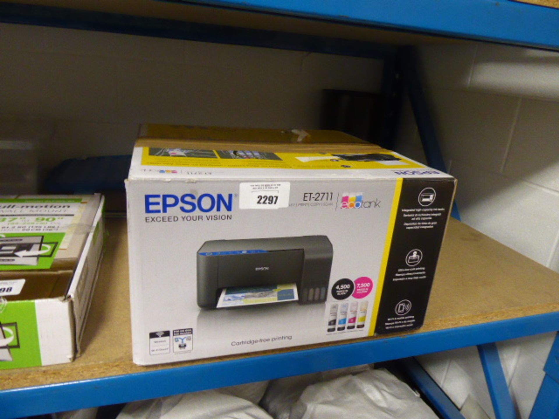 Epson Ecotank 2711 all in one printer in box