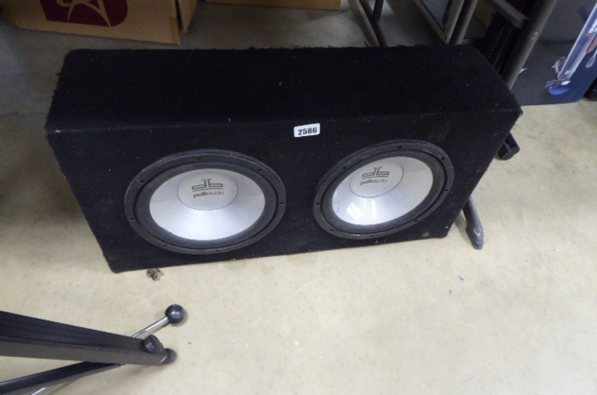 Polk audio in car twin speaker subwoofer set