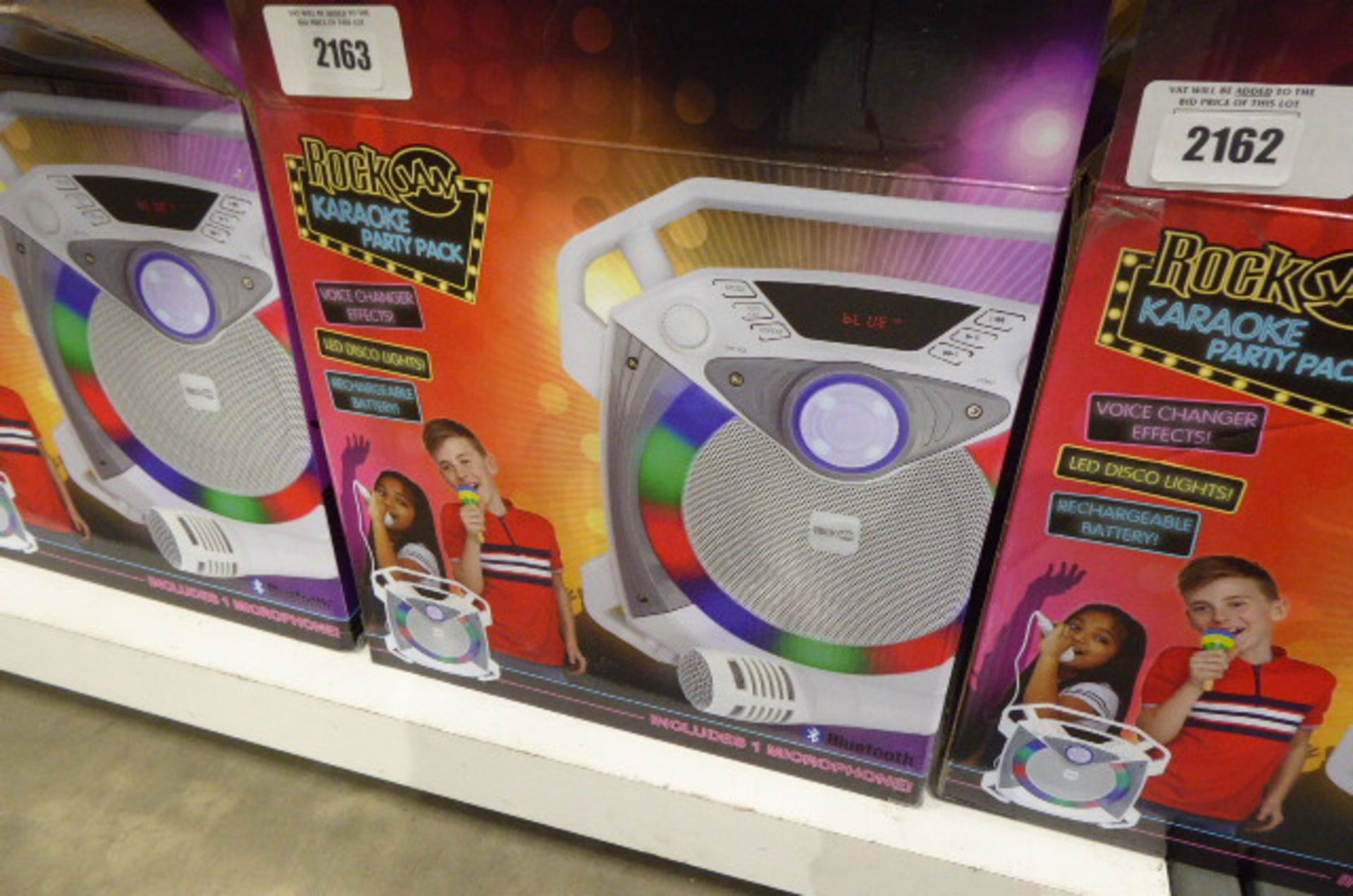 A Rockjam karaoke party pack speaker in box