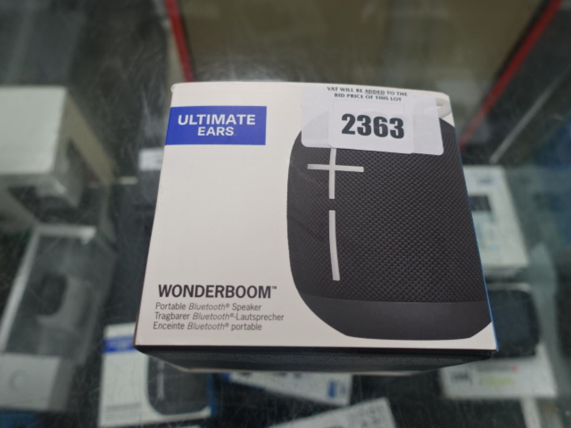 2263 - Ultimate Ears Wonderboom bluetooth speaker in box