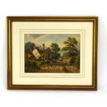 Roland Hayes (late 19th/early 20th century), 'Cockington Village near Torquay', signed, watercolour,