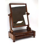 A Victorian mahogany toilet mirror,