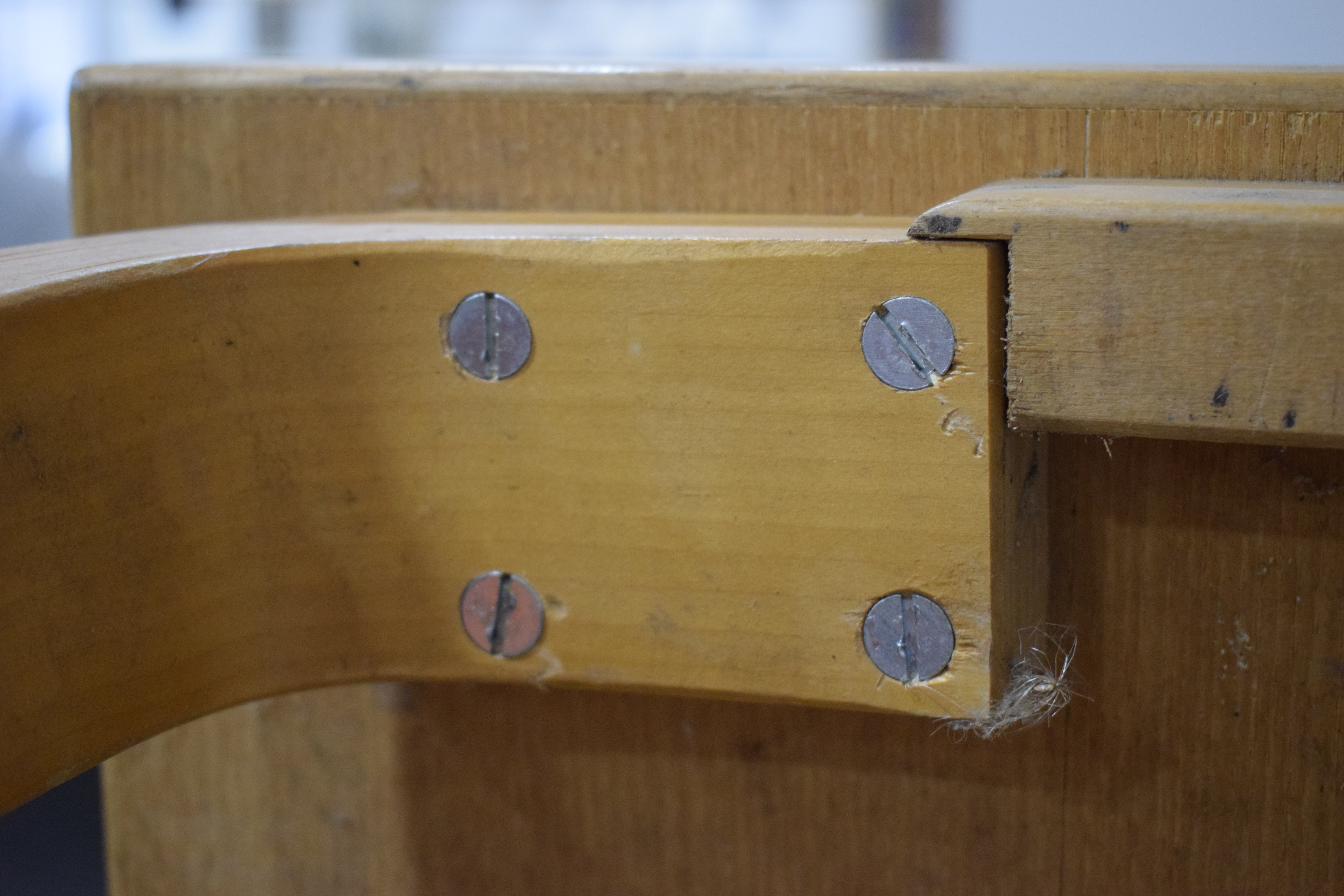 Attributed to Alvar Aalto, an oak and crossbanded dining table on bentwood-to-solid square legs, l. - Image 9 of 20