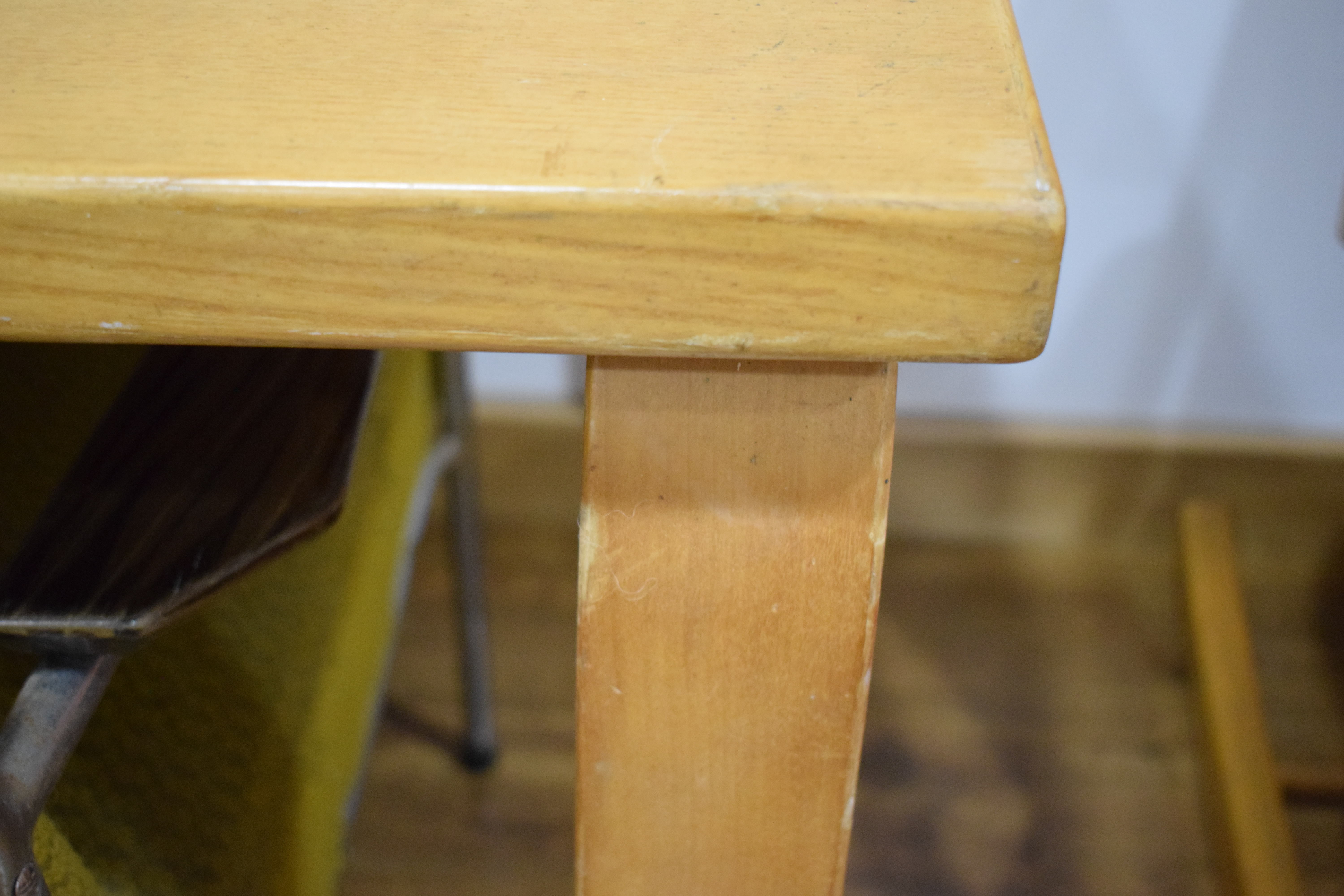 Attributed to Alvar Aalto, an oak and crossbanded dining table on bentwood-to-solid square legs, l. - Image 20 of 20