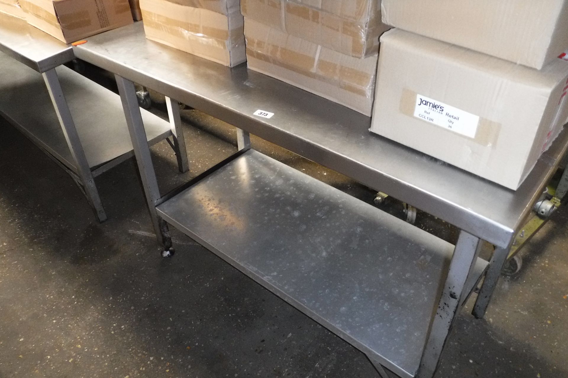 120cm stainless steel prep table