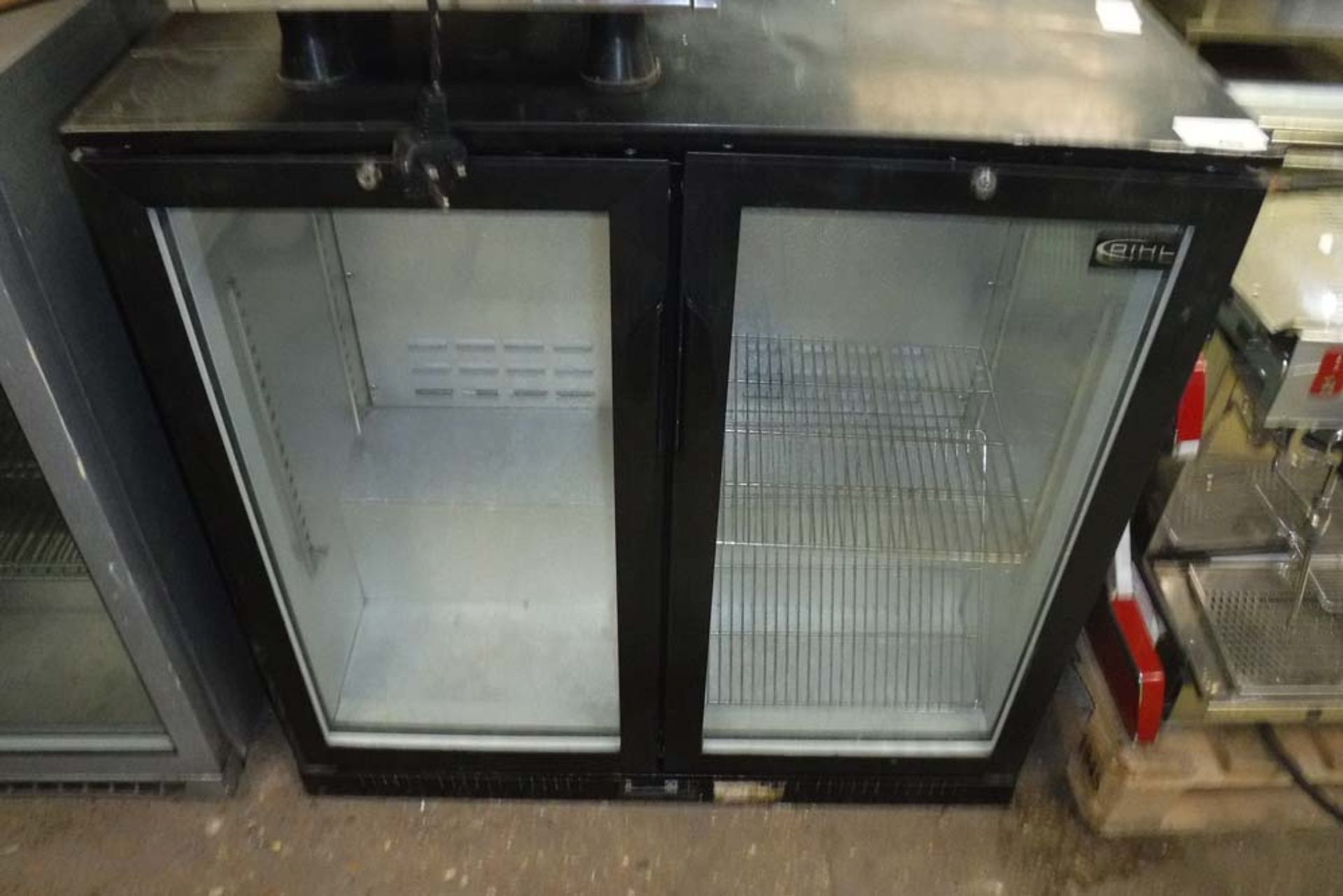 90cm Dihl undercounter 2-door display fridge