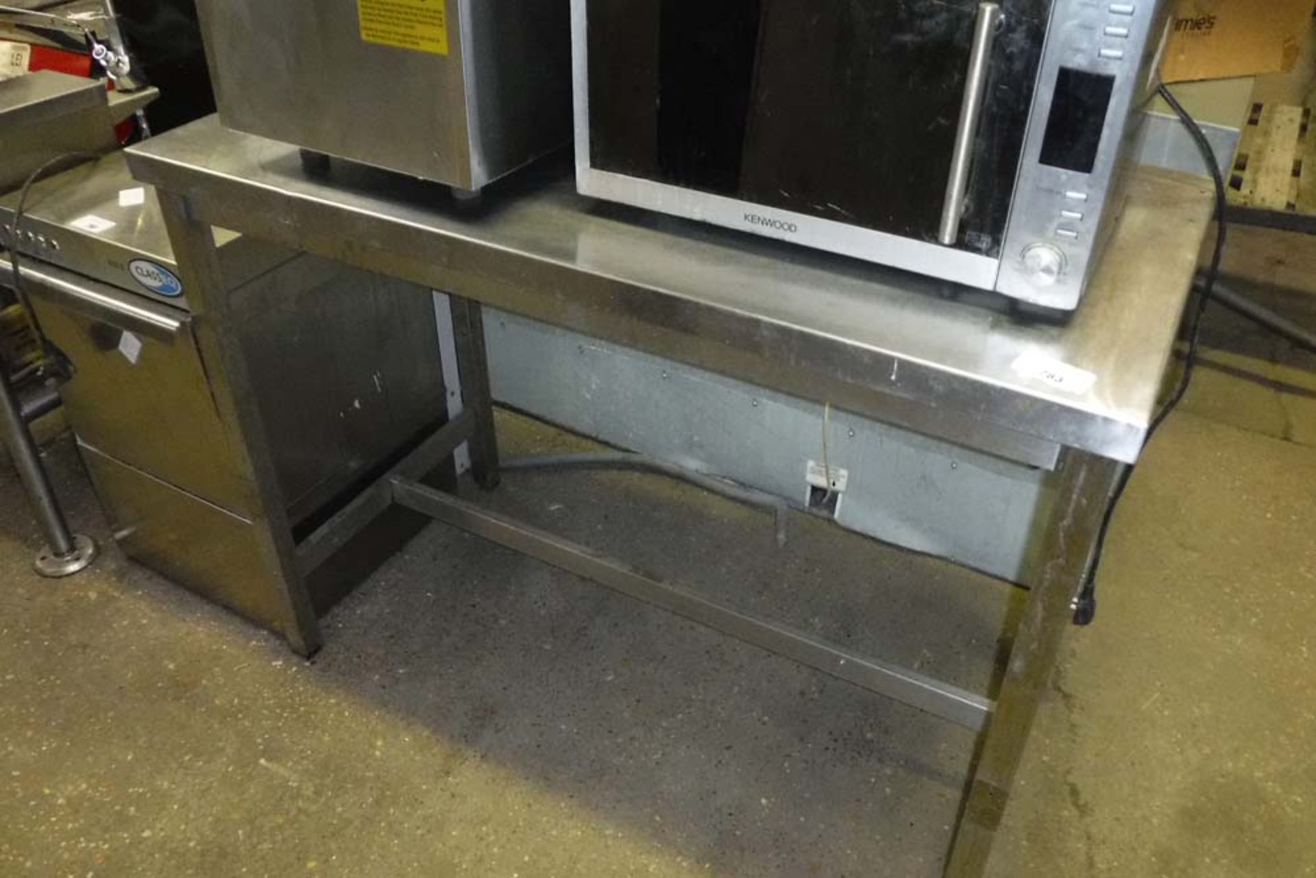 120cm stainless steel prep table