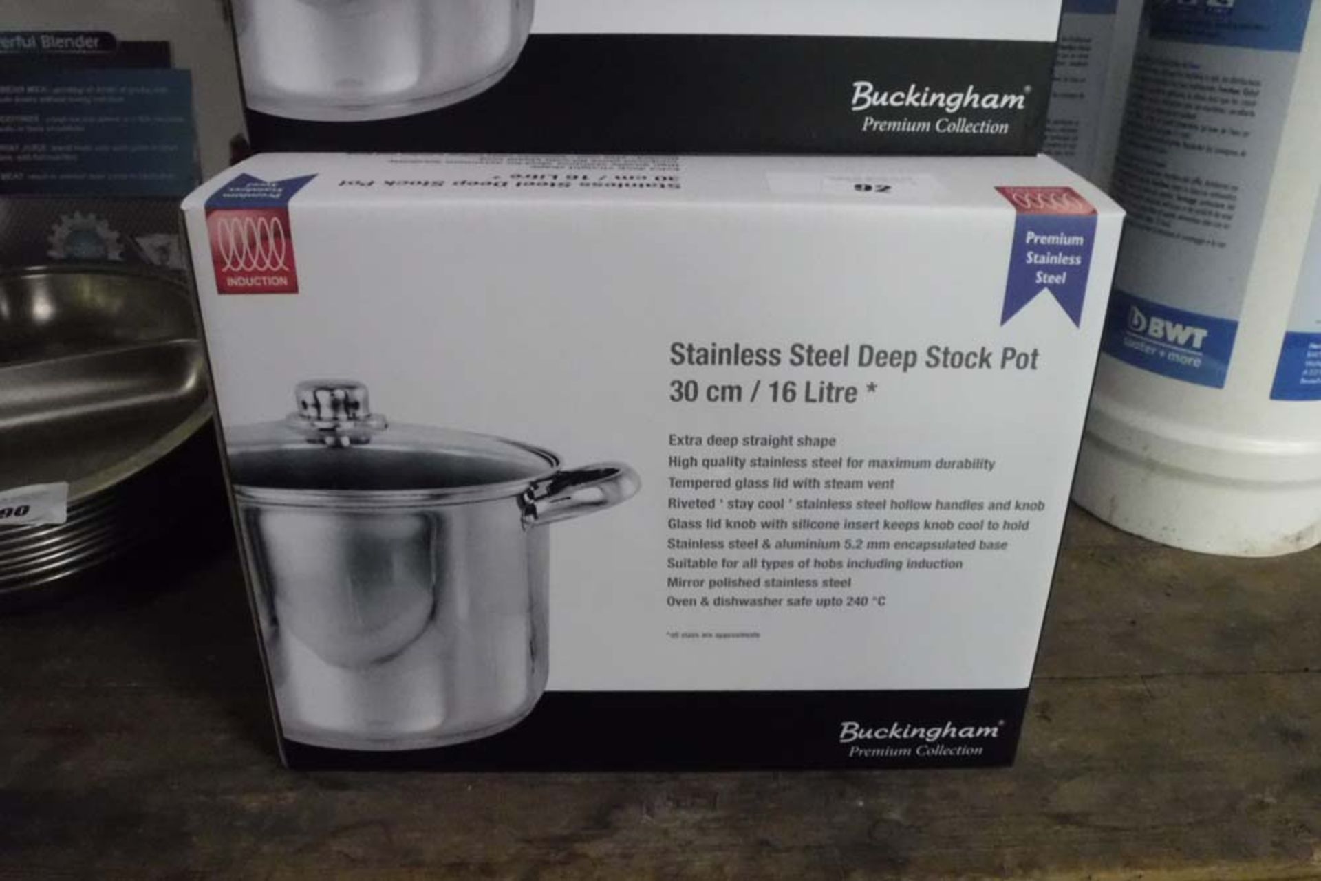 30cm stainless steel deep stock pot