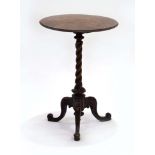 A Victorian walnut occasional table,