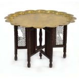 A 19th century tray table,