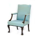 For Reupholstery: an 18th century-type open armchair,