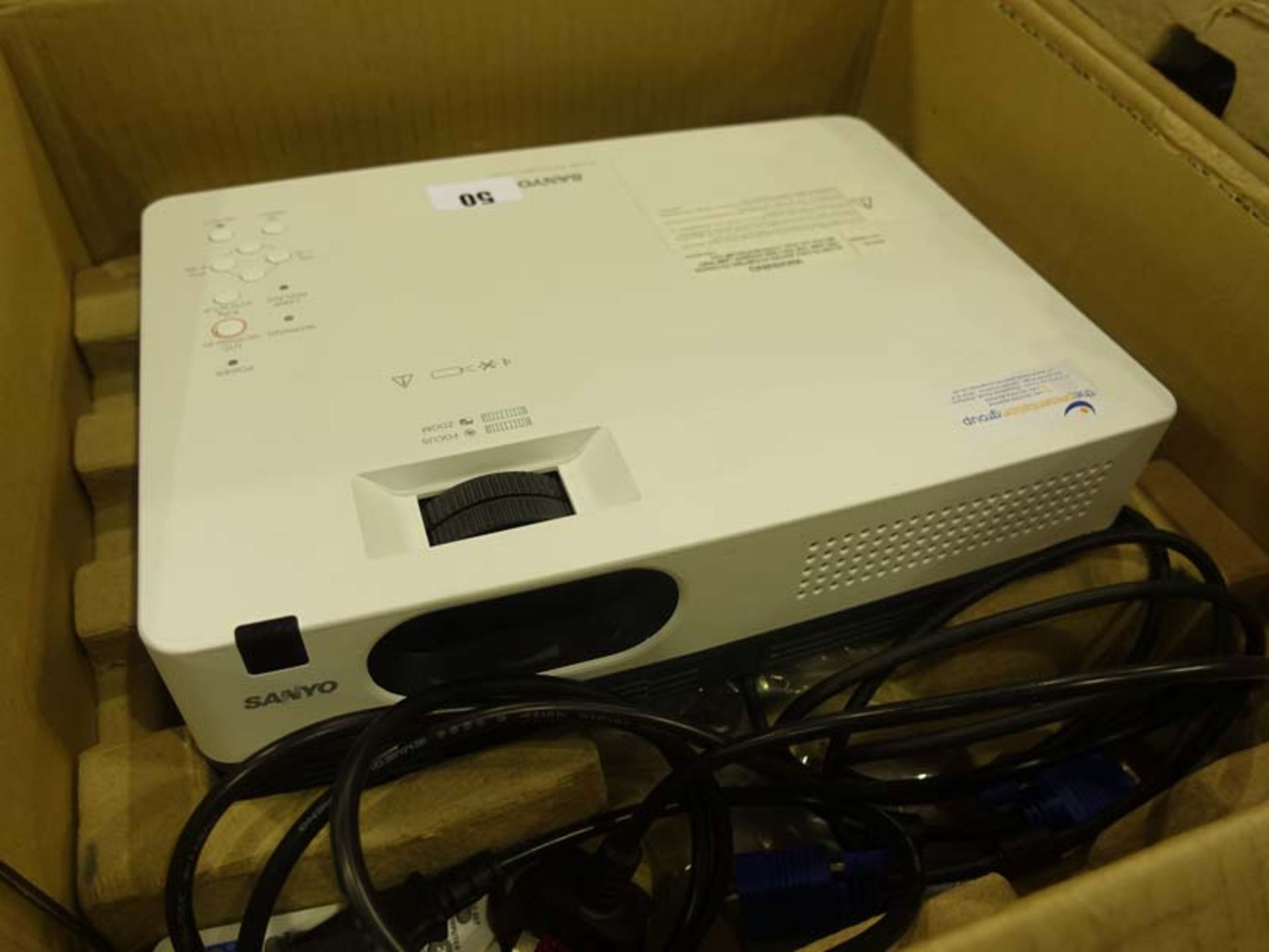 Sanyo model PLC-XW200 XGA projector with box