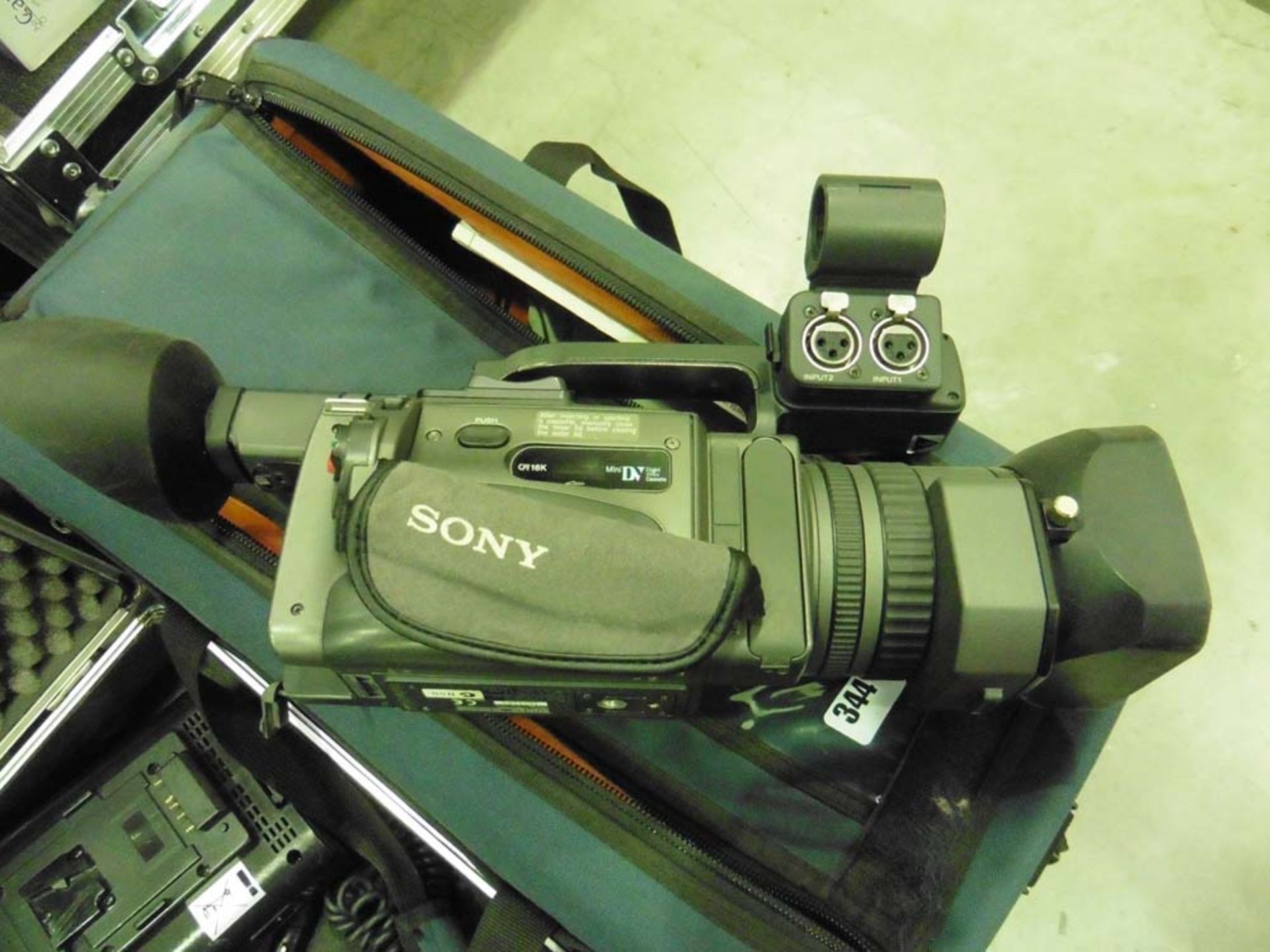 Sony model DSRPD150P digital camcorder and DVD plus mini DVD and Sony DVCam PowerHad EX and - Image 9 of 10