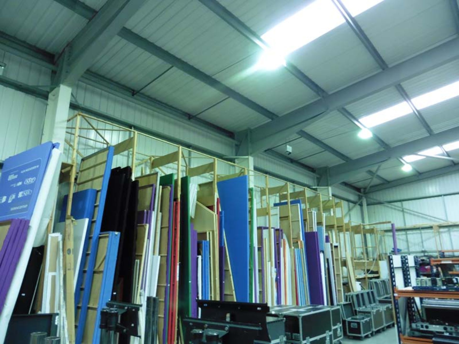 Quantity of wooden partition racking as fitted throughout warehouse (not including contents) - Image 2 of 4