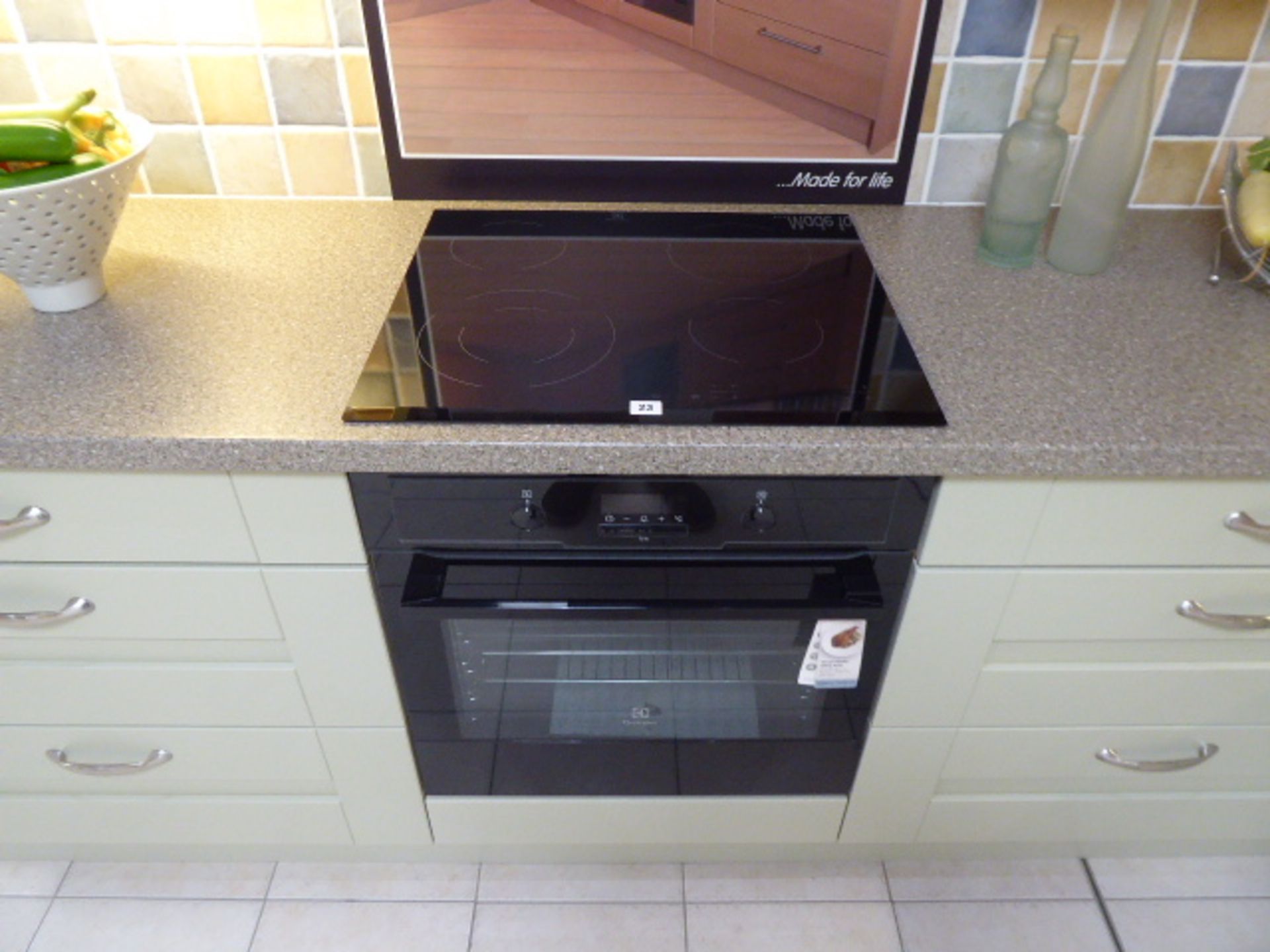 Milbourne Sage kitchen in L-shape with a granite effect worktop. Max dimension 330cm by 220cm. - Image 4 of 12