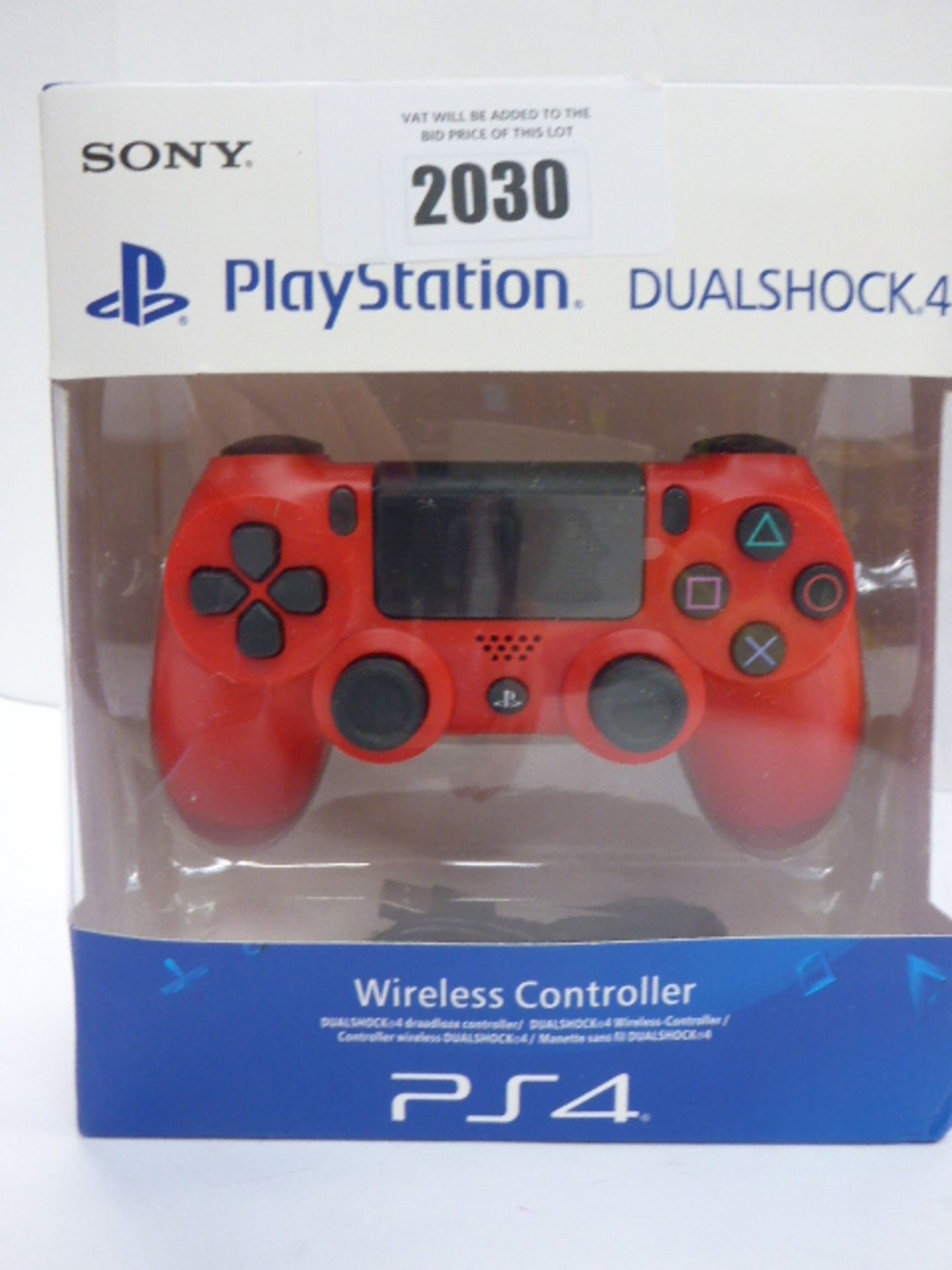 Sony Playstation Dualshock 4 controller boxed.