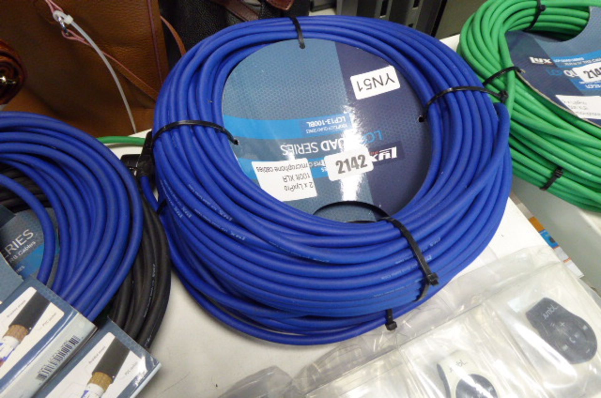 2 Lyx pro 100ft microphone cables