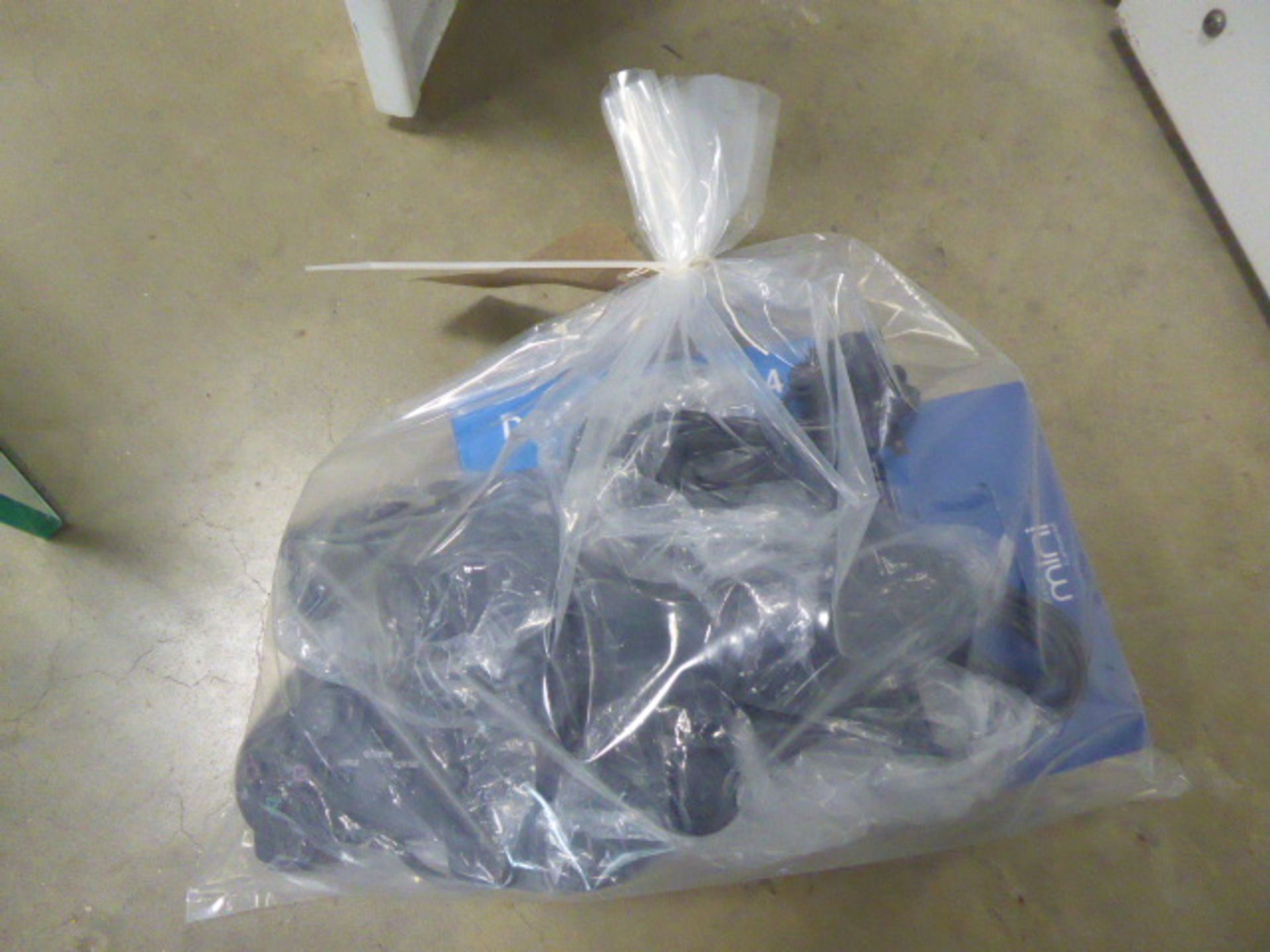 2032 Bag of various Playstation replacement controllers for Playstation 4, 2, etc