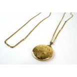 A 9ct yellow gold figaro link necklace, 15 gms,