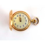 A 14ct yellow gold full hunter fob watch,