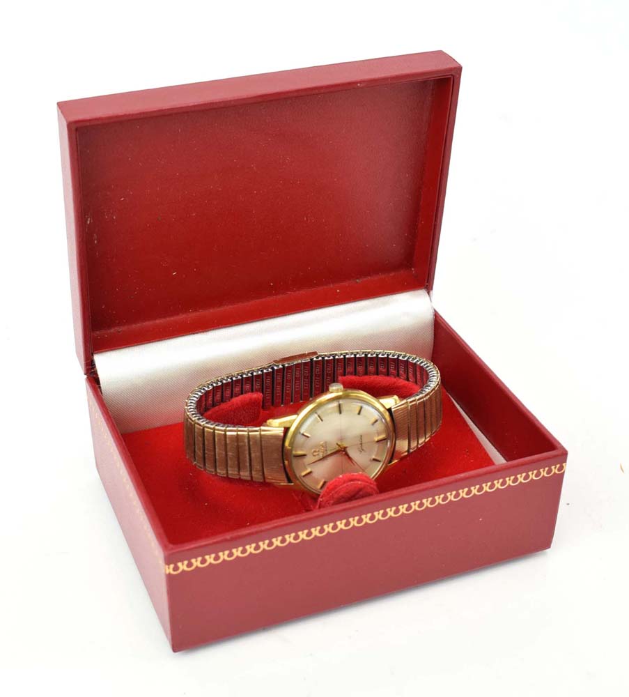 A gentleman's gold plated automatic wristwatch by Omega, - Image 2 of 7
