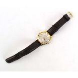 A gentleman's gold plated automatic wristwatch by Omega,