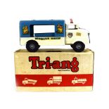 A boxed Tri-ang tinplate mobile shop