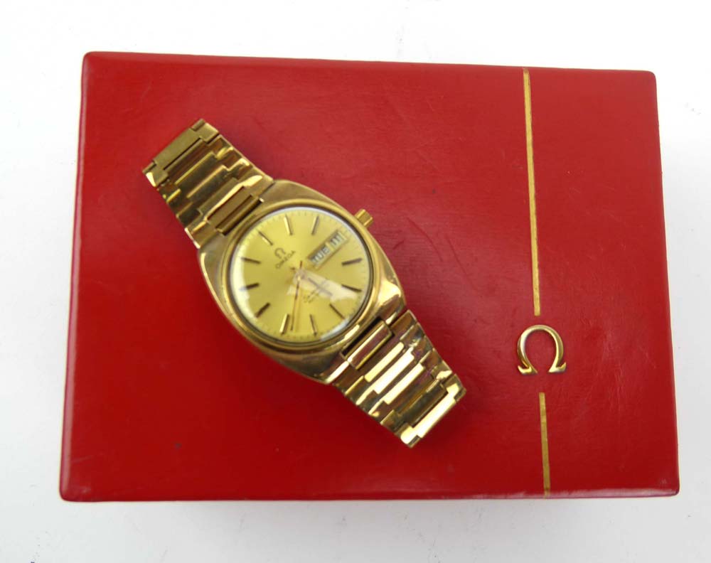 A gentleman's gold plated automatic 'Seamaster' wristwatch by Omega, - Image 6 of 6