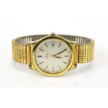 A gentleman's gold plated automatic wristwatch by Omega,