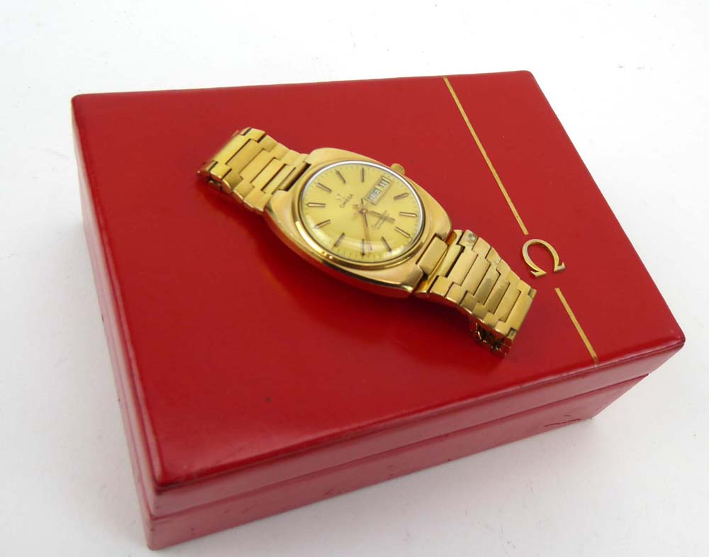 A gentleman's gold plated automatic 'Seamaster' wristwatch by Omega, - Image 4 of 6