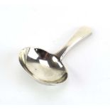 A George IV silver old English pattern caddy spoon, maker WS, London 1824, l.